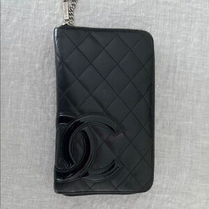 Chanel Black Quilted Wallet